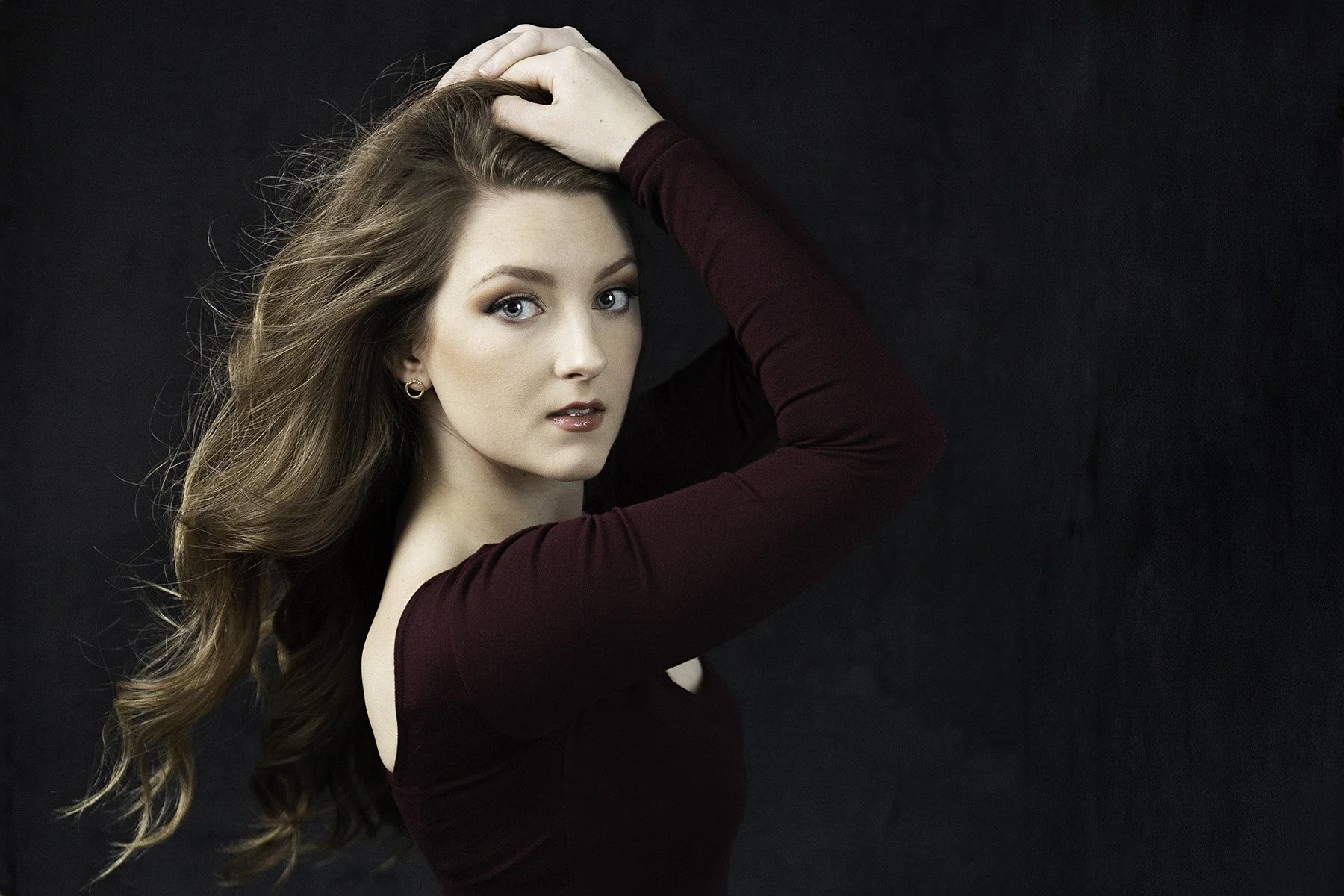Creative senior portrait session