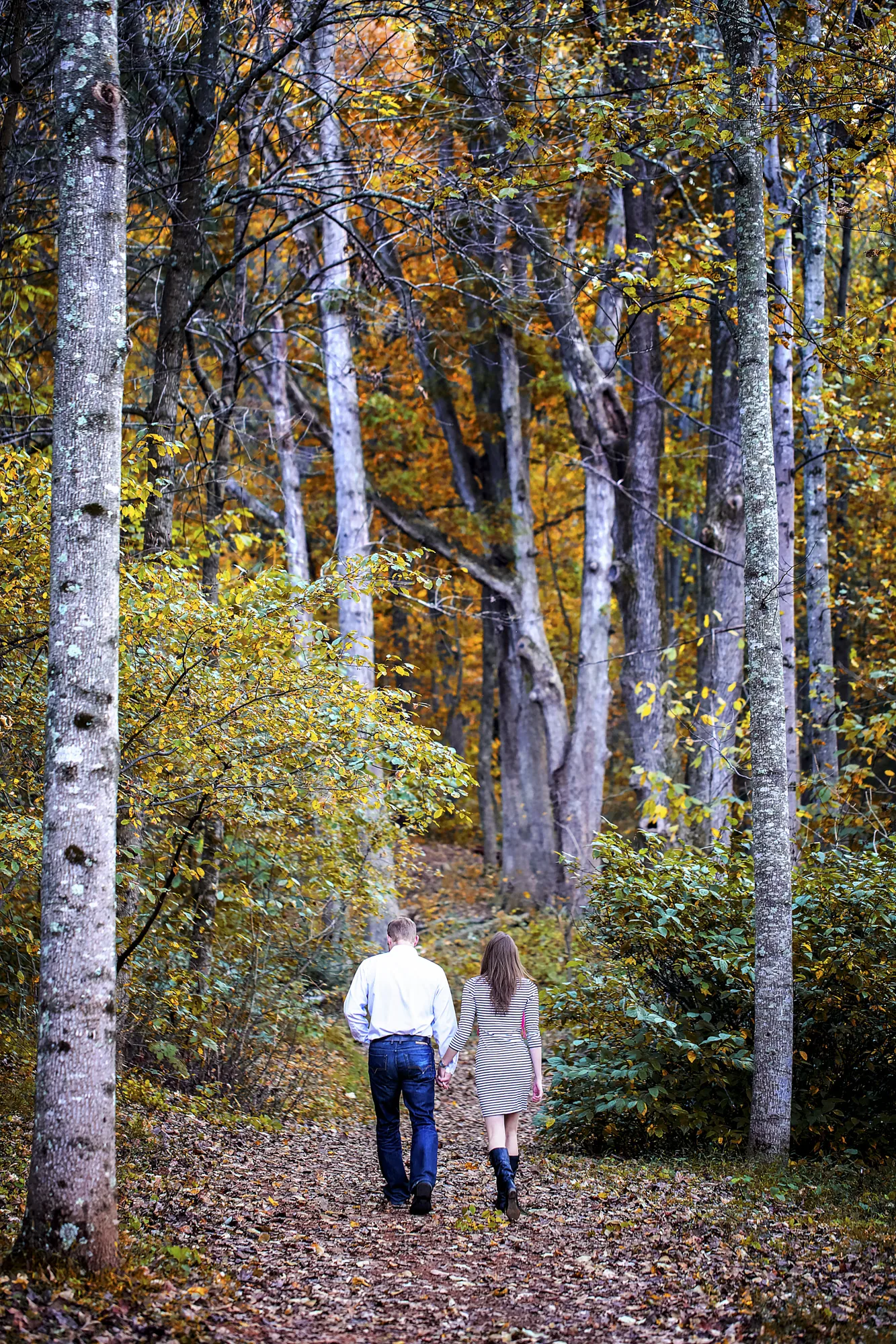 Intimate engagement portrait
