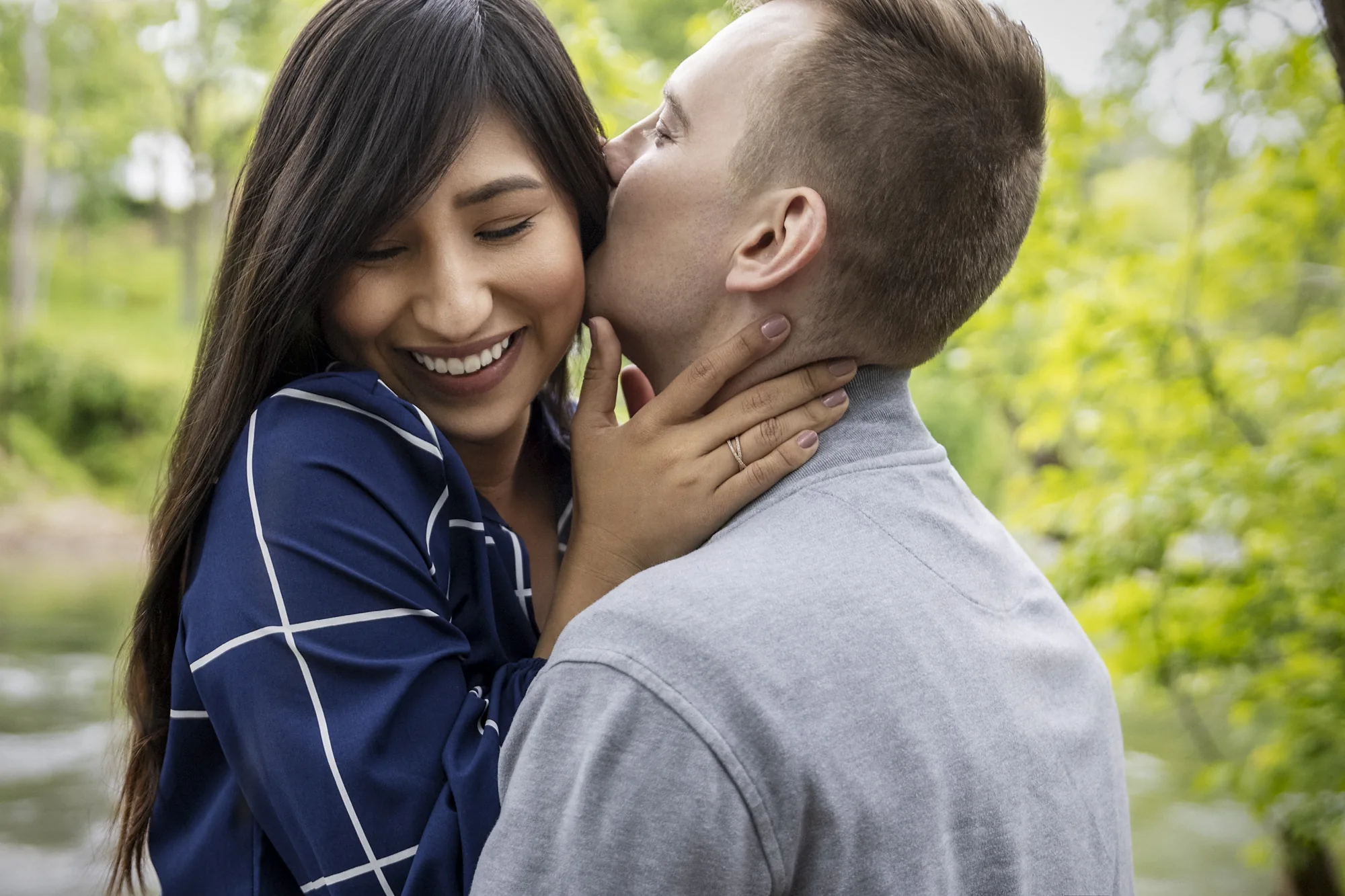 Golden hour engagement session