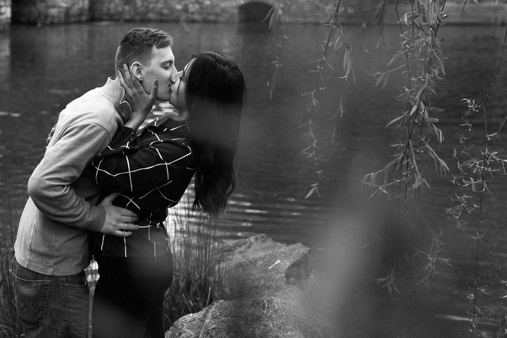 Couples engagement portrait