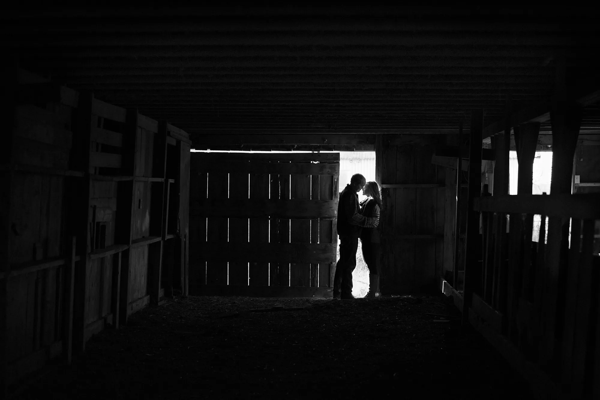 Timeless engagement portrait